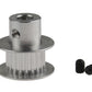 Aluminum GT2 Pulley - 20 Teeth, Dual Flange - 20 mm Pitch