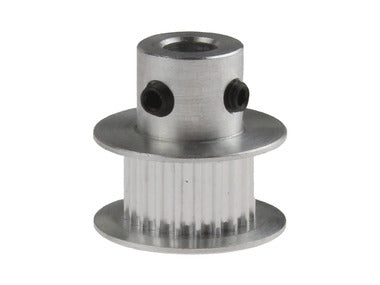 Aluminum GT2 Pulley - 20 Teeth, Dual Flange - 20 mm Pitch