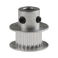 Aluminum GT2 Pulley - 20 Teeth, Dual Flange - 20 mm Pitch