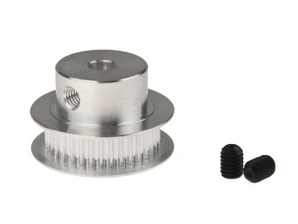 Aluminum GT2 Pulley - 20 Teeth, Dual Flange - 20 mm Pitch