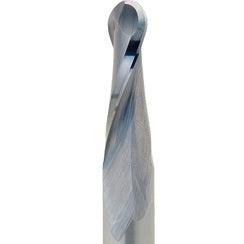 Carbide Tip Upcut 2 Flute Ballnose - 1/8 in Cutting x 1/8 in Shank