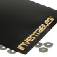 Gloss Black on Gold Laserable Acrylic Sheet