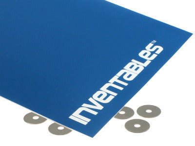 Blue on Bright White Laserable Acrylic Sheet