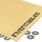 Euro Gold on Black Laserable Acrylic Sheet