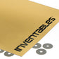 Brushed Gold on Black Laserable Acrylic Sheet