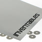 Brushed Silver on Black Laserable Acrylic Sheet