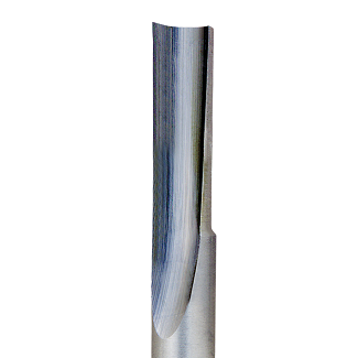 HSS Straight Single Flute - 1/4 in Cutting x 1/4 in Shank