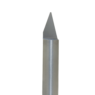 Carbide Tip V-Bit 30 Degree Single Flute - 1/4 in Shank