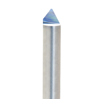 Carbide Tip V-Bit 60 Degree Single Flute - 1/4 in Shank