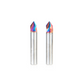 Solid Carbide V-Bit 60 Degree 3 Flute - 1/4 in Cutting x 1/4 in Shank - Pack of 2